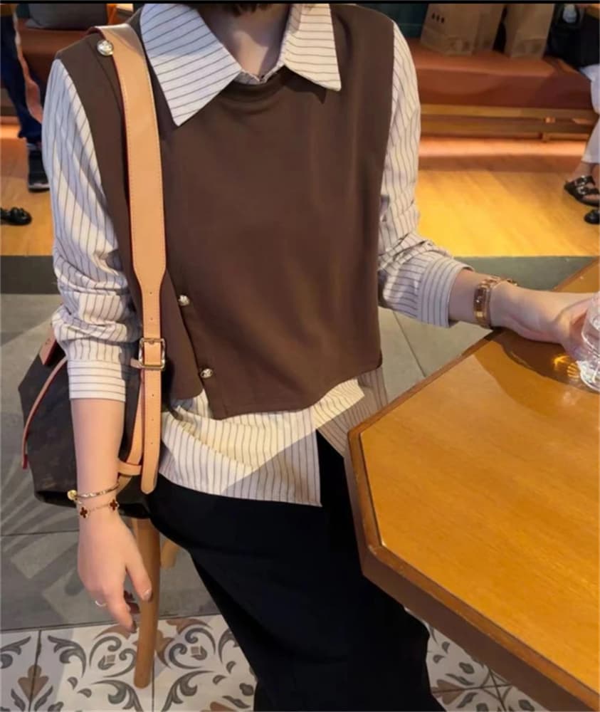 ニットベスト 上品スタイル ベスト