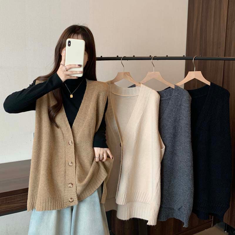 ニットベスト あったか上質ニットベスト