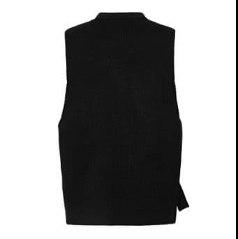 ニットベスト こだわり仕立てのアシンメトリーベスト
