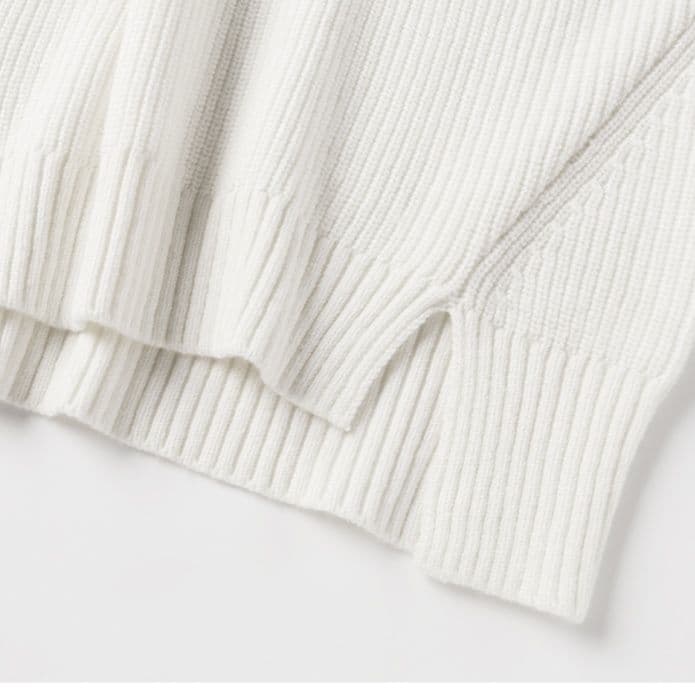 ニットベスト シンプル深Vネックニットベスト