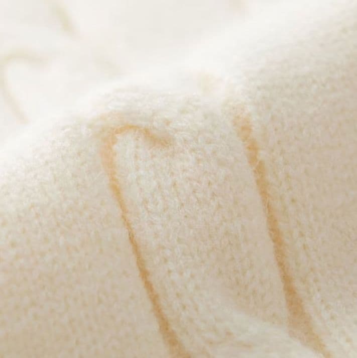 ニットベスト アカデミック縄編みベスト