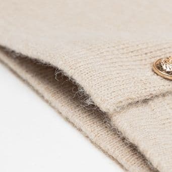 ニットベスト 上品シンプル前開きベスト