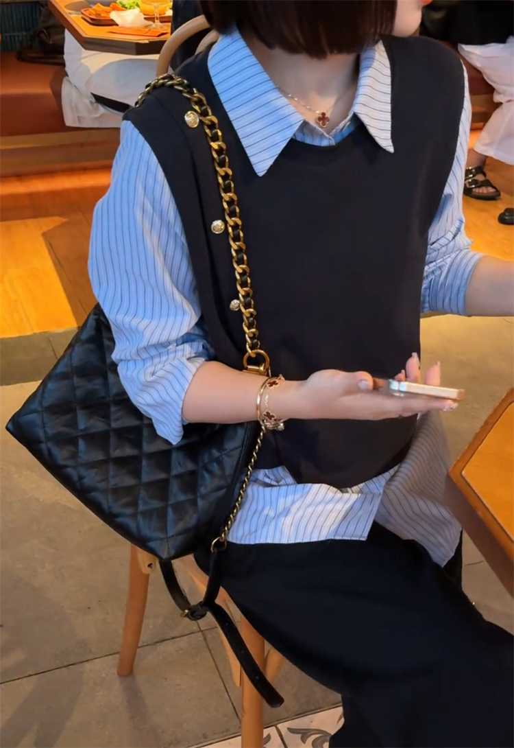 ニットベスト 上品スタイル ベスト