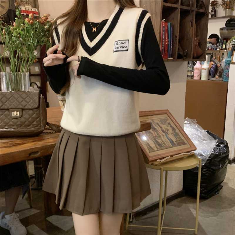  ニットベスト プレッピースタイル ベスト