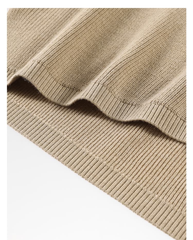 ニットベスト 深みのある大人の重ね着風ニットベスト