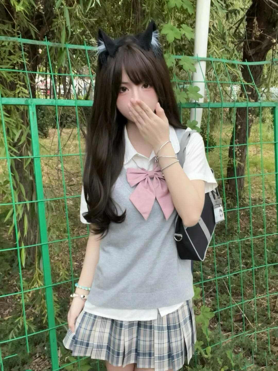 ニットベスト 上品なスクールニットベスト