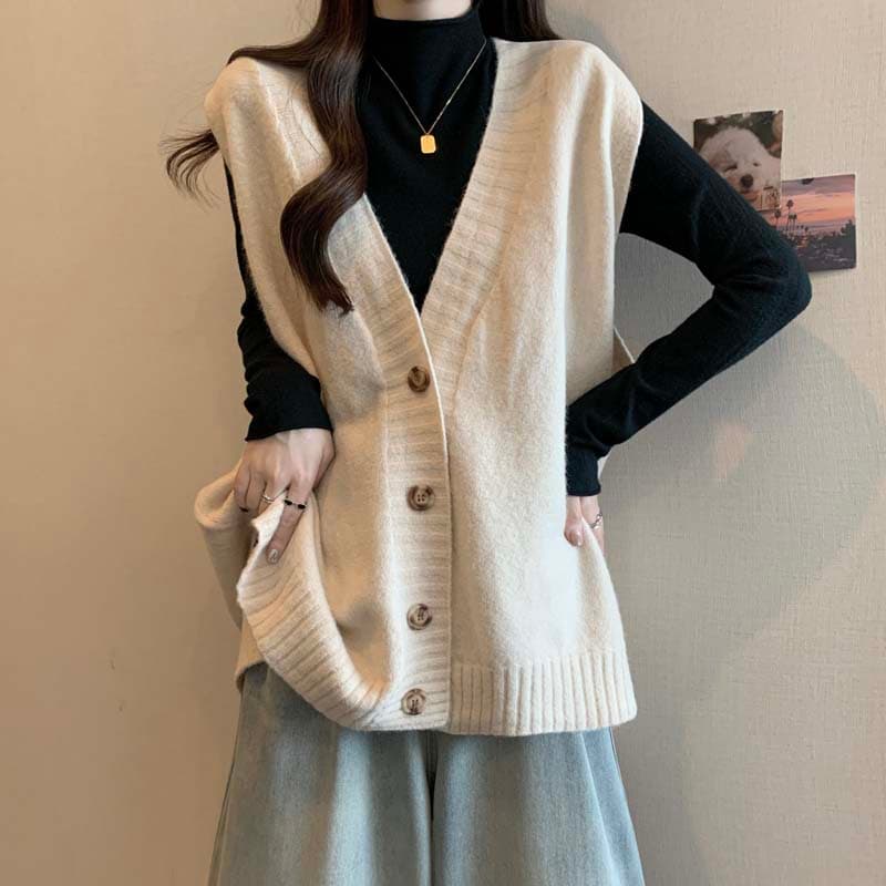 ニットベスト あったか上質ニットベスト