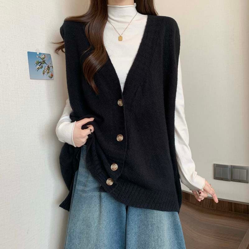 ニットベスト あったか上質ニットベスト