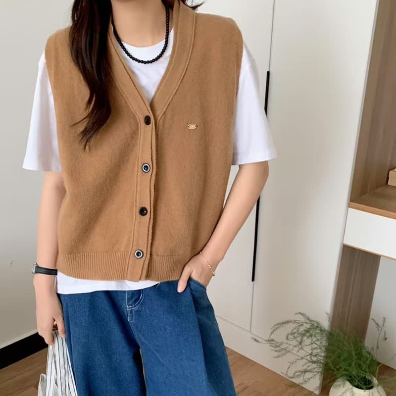 ニットベスト あったか上質ニットベスト