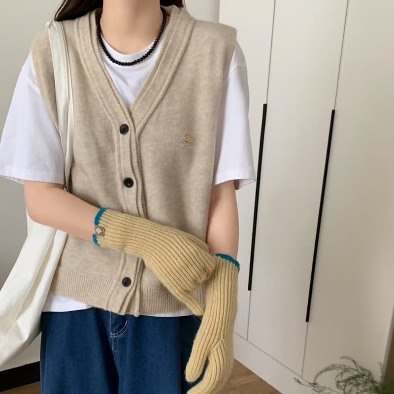 ニットベスト あったか上質ニットベスト