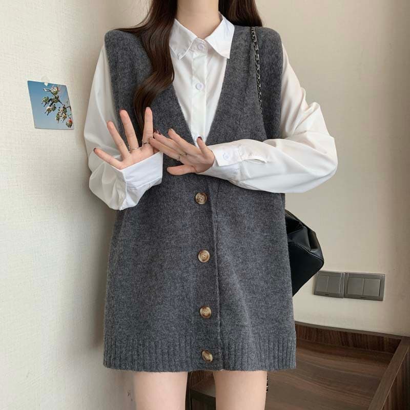 ニットベスト あったか上質ニットベスト