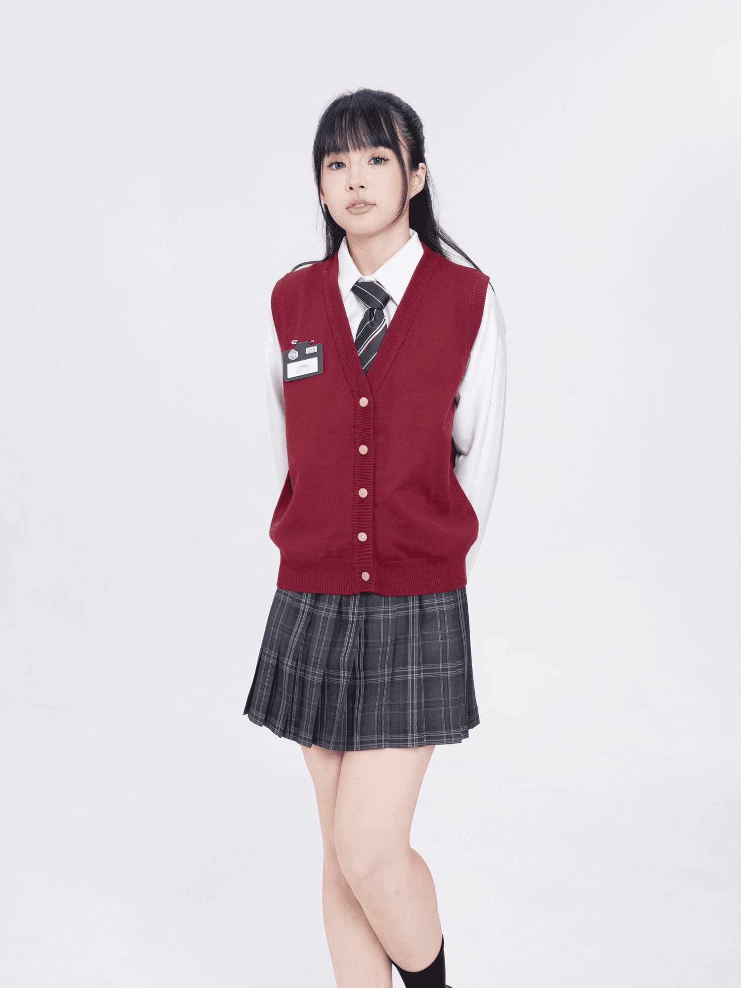 ニットベスト クラシカル制服風ニットベスト